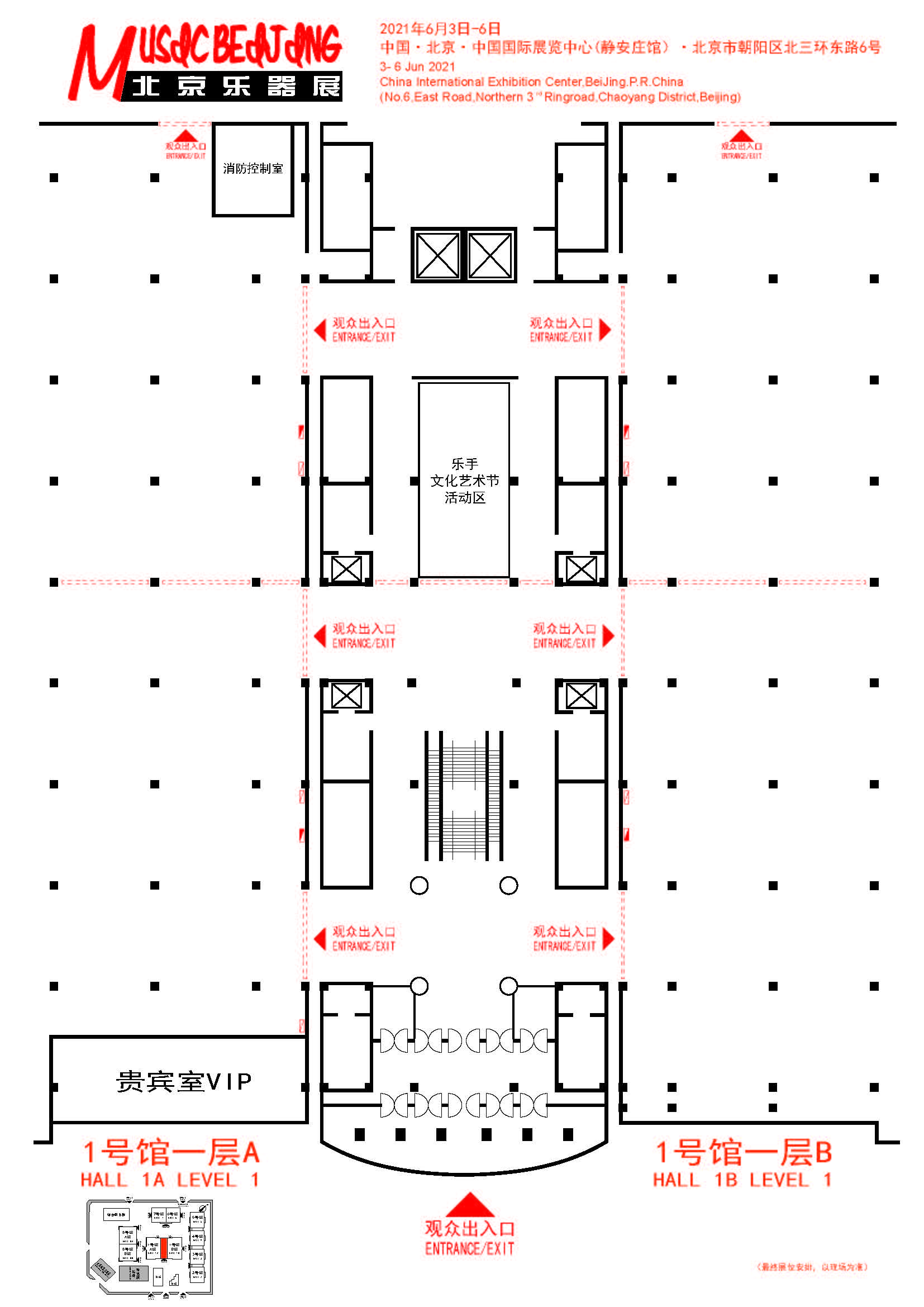 1号馆中厅平面图